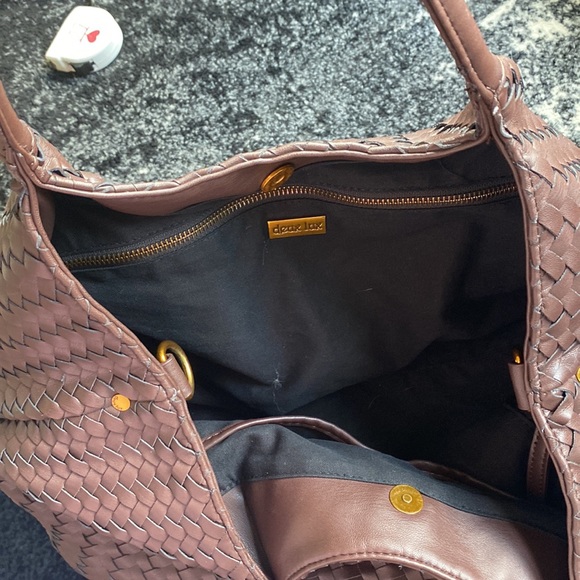 Deux Lux leather woven handbag - Picture 7 of 9